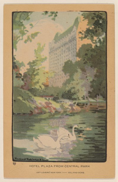 Hotel Plaza from Central Park by Rachael Robinson Elmer