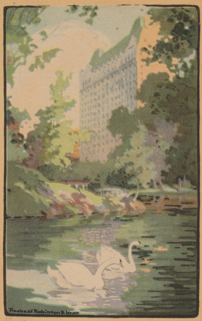 Hotel Plaza from Central Park, 1914 by Rachael Robinson Elmer