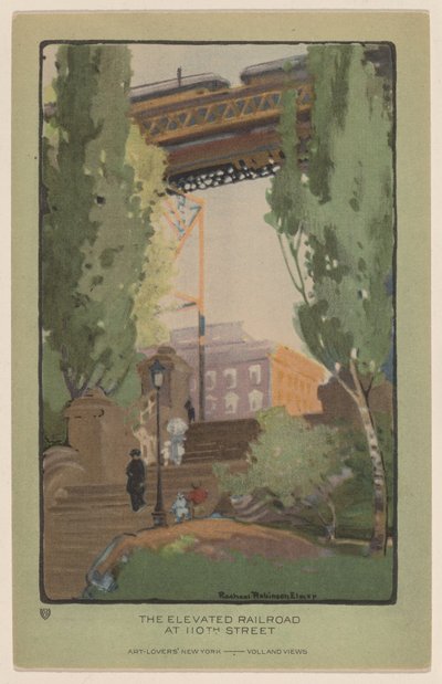 The Elevated Railroad at 110th Street by Rachael Robinson Elmer
