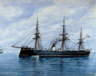 The Frigate Numancia by Rafael Monleon y Torres