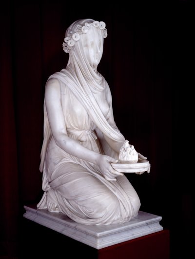 Statue of a Vestal Virgin by Raffaello Monti