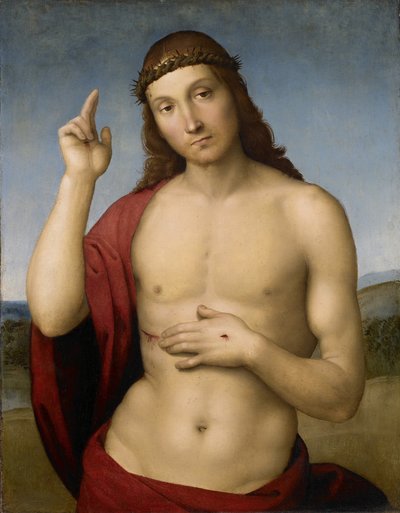 Christ Blessing by Raffaello Sanzio Raphael