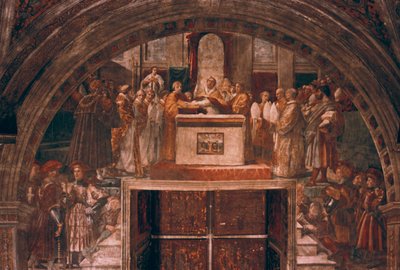Justification of Leo III, 1514 by Raffaello Sanzio Raphael