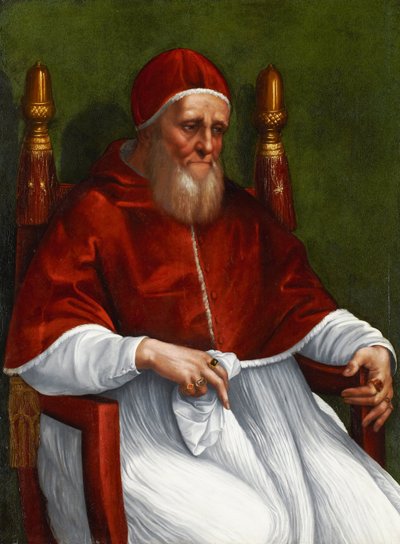 Portrait of Pope Julius II by Raffaello Sanzio Raphael