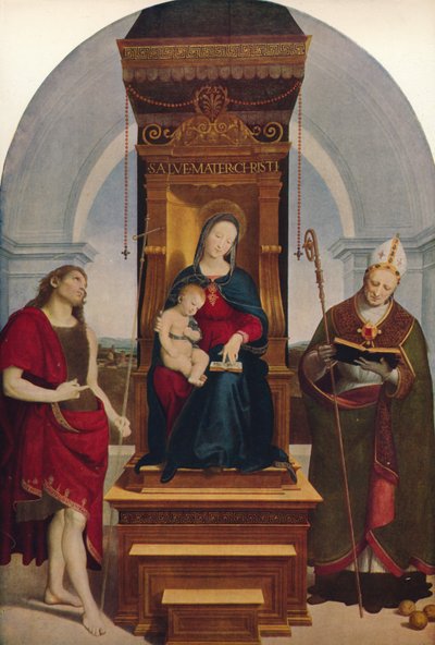 The Madonna Degli Ansidei, 1505, c1915 by Raffaello Sanzio Raphael