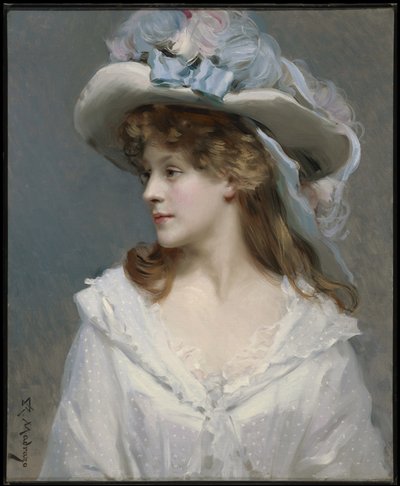 Woman in White by Raimundo de Madrazo y Garreta