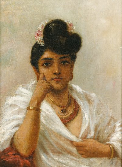 Malabar Beauty by Raja Ravi Varma