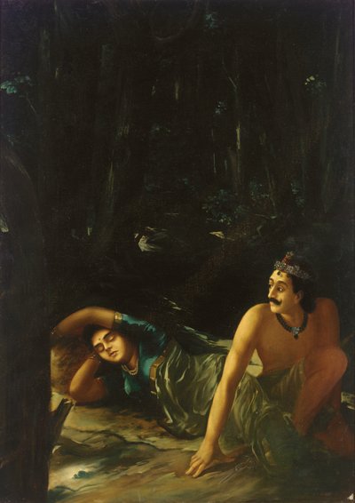 Nala and Damayanti by Raja Ravi Varma