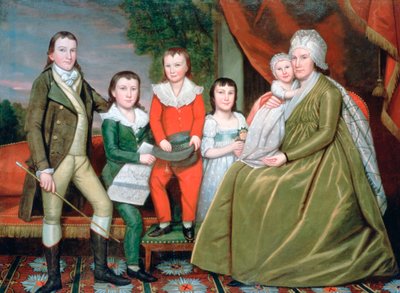 Mrs. Noah Smith and Her Children, 1798 by Ralph Earl