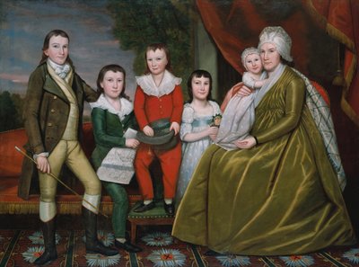 Mrs. Noah Smith and Her Children by Ralph Earl