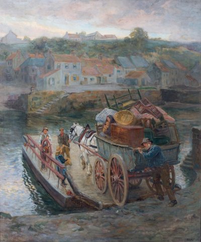 Crossing Hylton Ferry by Ralph Hedley