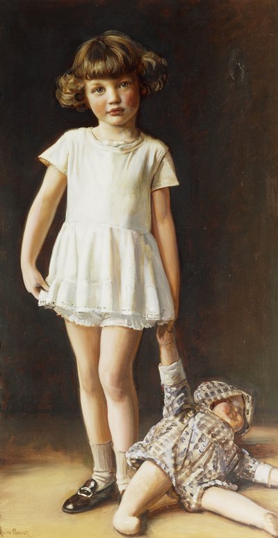 Girl with a Doll by Ralph Peacock