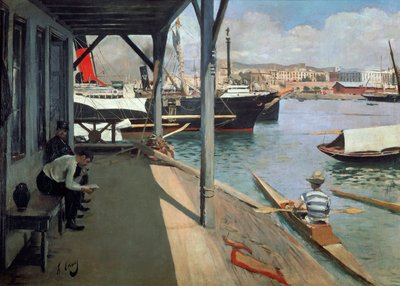 The Port of Barcelona by Ramon Casas i Carbo