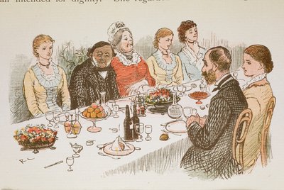 People Sitting at a Dining Table by Randolph Caldecott