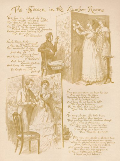The Screen in the Lumber Room, 1886 by Randolph Caldecott