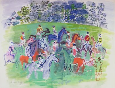 At the Races, c.1930-50 by Raoul Dufy