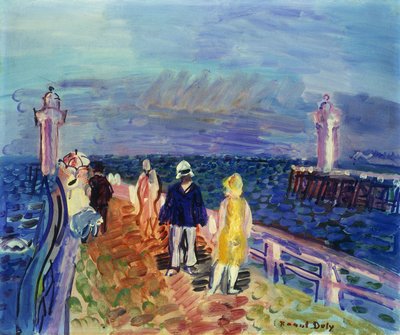Jettys at Trouville-Deauville by Raoul Dufy