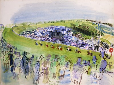Derby Day (Epsom, Royal Enclosure) by Raoul Dufy