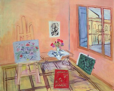 Studio with Flowers by Raoul Dufy