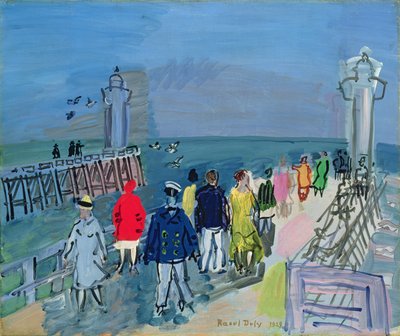 The Jetty at Trouville by Raoul Dufy