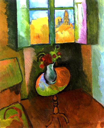 The Round Table, Rue Seguier by Raoul Dufy