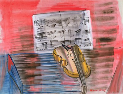 The Yellow Violin by Raoul Dufy