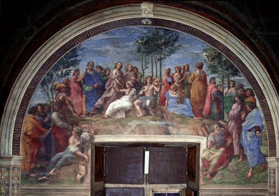 Parnassus, from the Stanza della Segnatura by Raphael (1483 1520)
