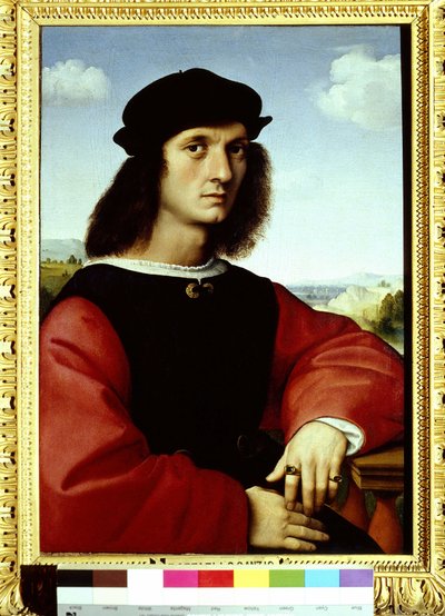 Portrait of Agnolo Doni, 1505-1506 by Raphael
