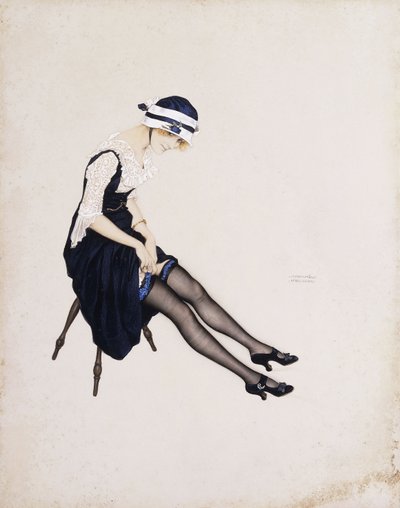 The Garter by Raphael Kirchner
