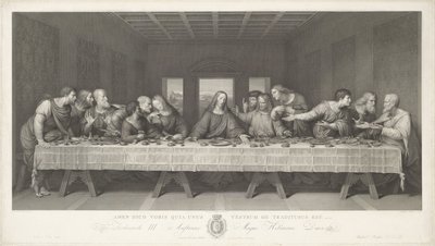 The Last Supper by Raphael Morghen
