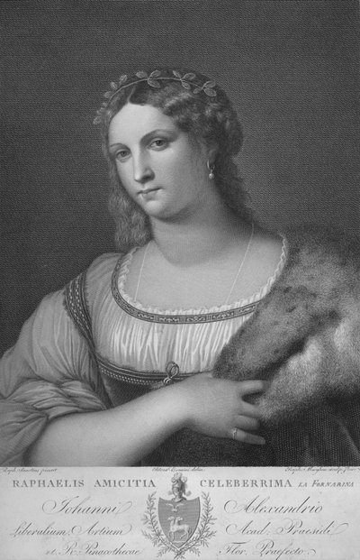 La Fornarina, c1814 by Raphael Morghen