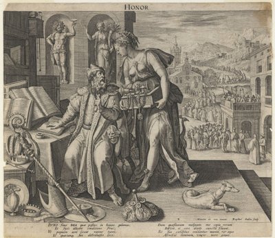 Honor, 1591 by Raphael Sadeler the Elder