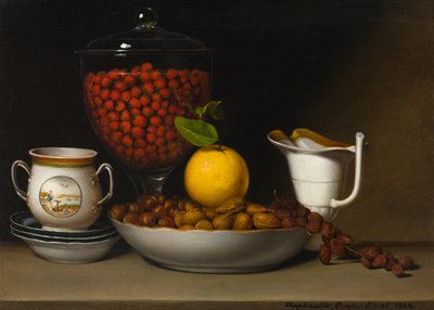 Still Life—Strawberries, Nuts, etc. by Raphaelle Peale