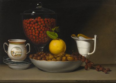 Still Life - Strawberries, Nuts by Raphaelle Peale