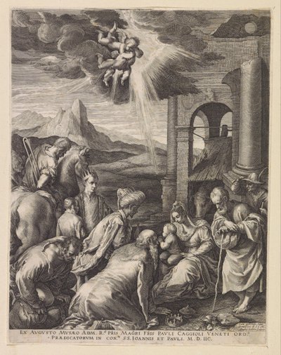 Adoration of the Magi by Raphaël Sadeler (I)
