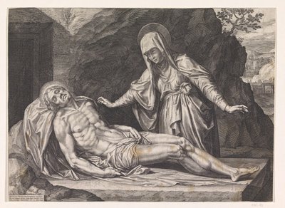 Mary with the Body of Christ by Raphaël Sadeler (I)