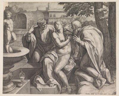 Susanna and the Elders by Raphaël Sadeler (I)