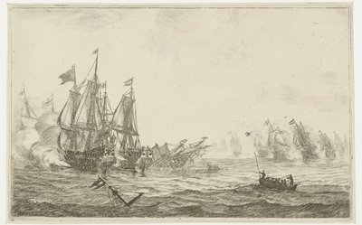 Naval Battle by Reinier Nooms