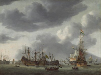 Amsterdam Harbor Scene by Reinier Zeeman