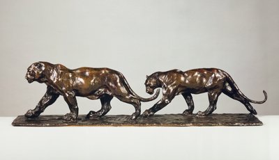 Two Jaguars by Rembrandt Bugatti