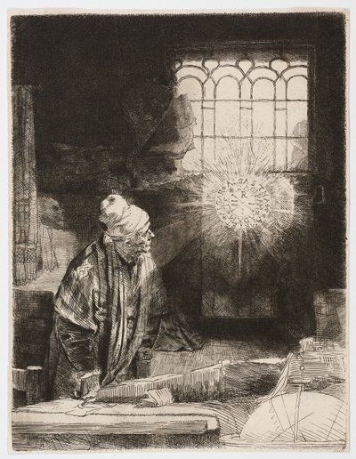 Doctor Faustus by Rembrandt Harmensz. van Rijn