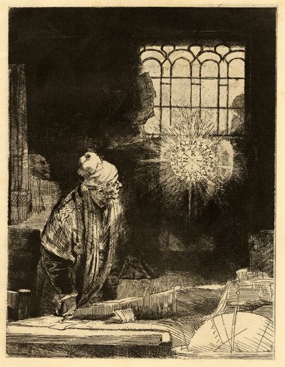 Doctor Faustus by Rembrandt van Rijn