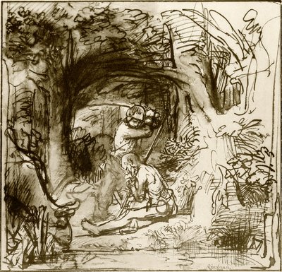 Mercury kills Argus by Rembrandt Harmensz. van Rijn