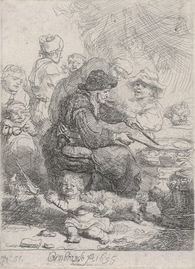 The Pancake Woman by Rembrandt van Rijn