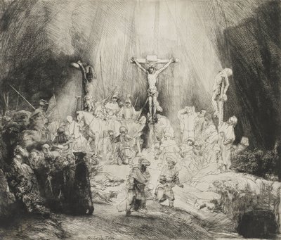 The Three Crosses by Rembrandt van Rijn