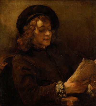 Titus Reading by Rembrandt van Rijn