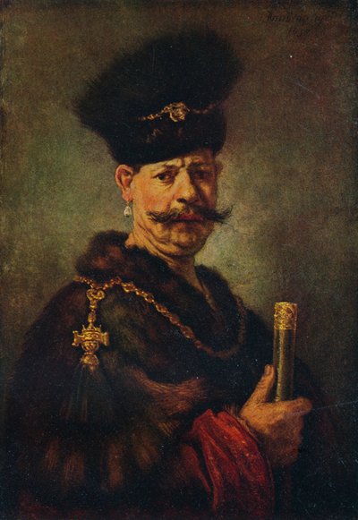 A Polish Nobleman by Rembrandt van Rijn