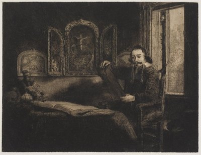 Abraham Francken, Art Dealer by Rembrandt van Rijn