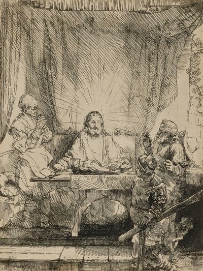 Christ at Emmaus by Rembrandt van Rijn