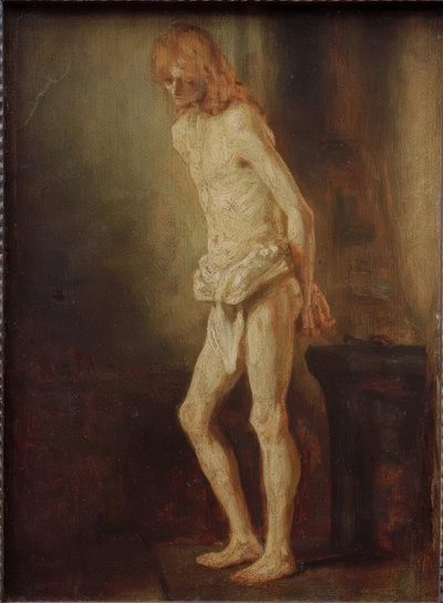 Christ at the Column by Rembrandt van Rijn